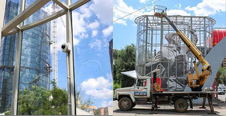 Устраняют дефекты в надземном переходе у Центрального автовокзала в Воронеже