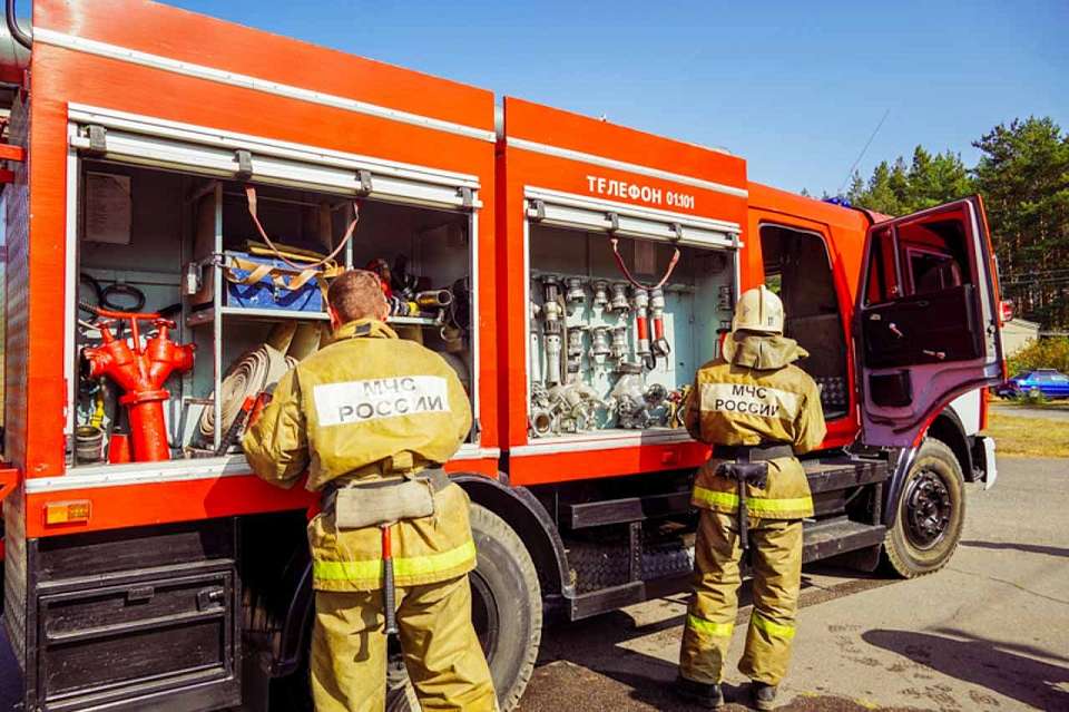 О скоплении пожарных машин у рынка «Придача» предупредили воронежцев