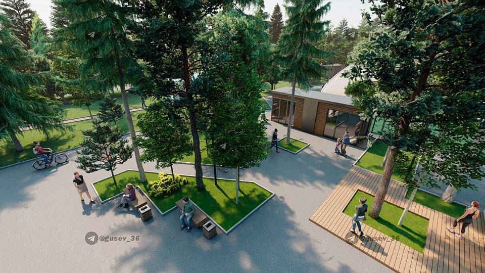 В Воронеже губернатор представил виды обновленного парка «Олимпик» 