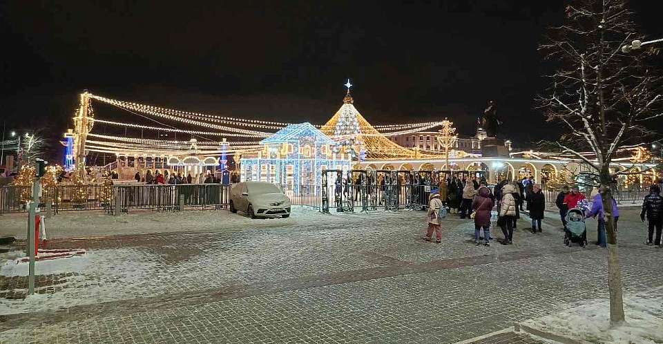 Выяснилось число посетителей площади Ленина в Воронеже в новогоднюю ночь