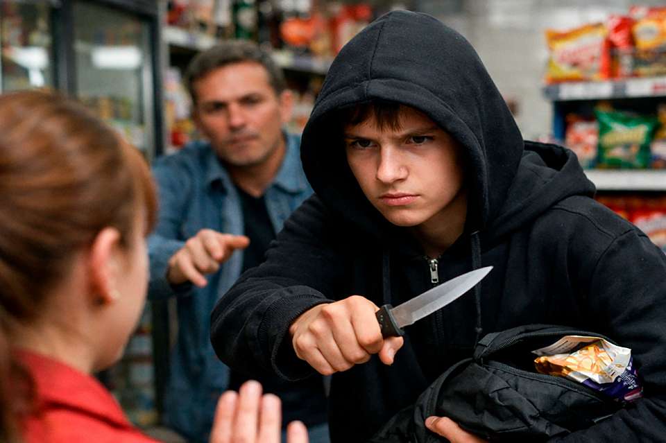 В Воронеже покупатели скрутили подростка с ножом, грабившего магазины