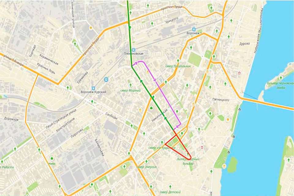 Два воронежских троллейбуса поменяли свой маршрут в День города