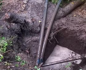 В Центральном парке Воронежа строители незаконно проложили кабель