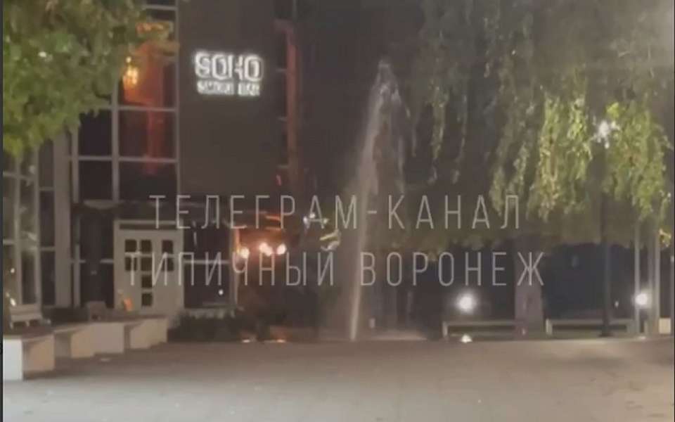 В мэрии Воронежа объяснили природу бьющего из-под земли на проспекте Революции фонтана