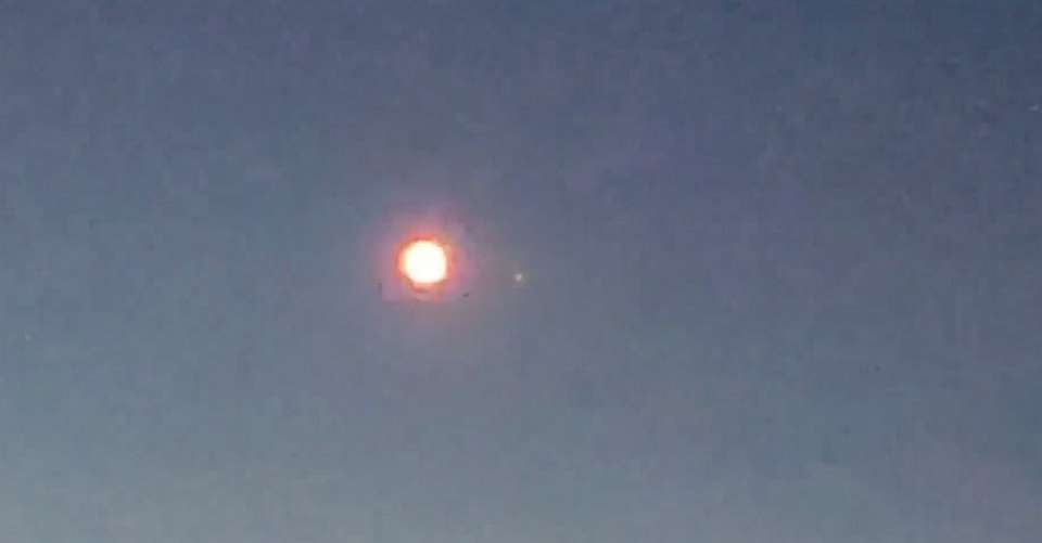 На видео попало падение беспилотника в окрестностях Воронежа