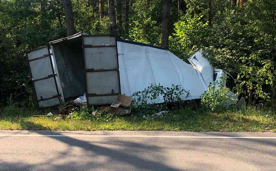 Водитель грузовика из Липецка насмерть разбился под Воронежем