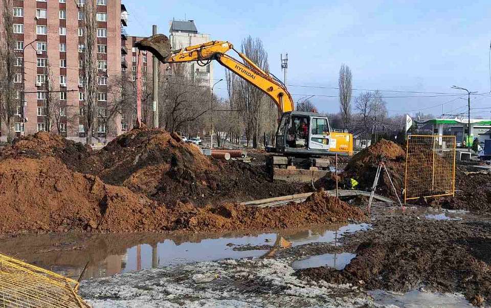 Для строительства дублёра Московского проспекта в Воронеже на улице 60-й Армии переносят инженерные сети