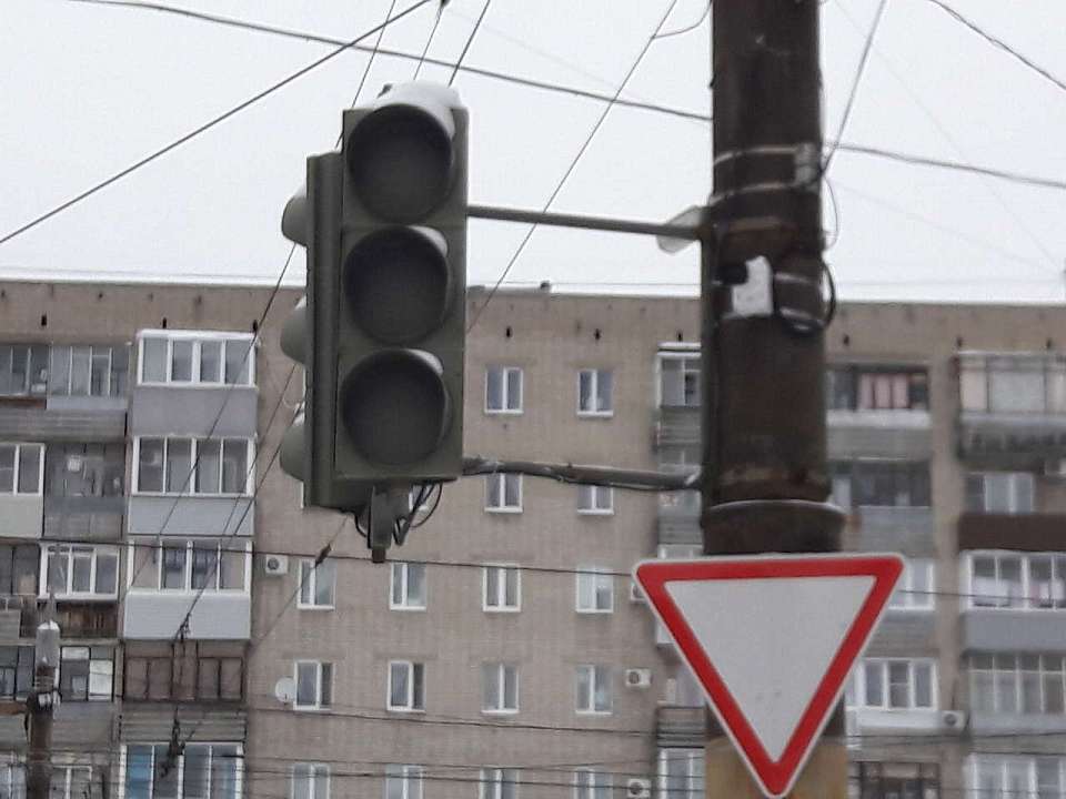 Отключат светофор на улице Плехановской в Воронеже