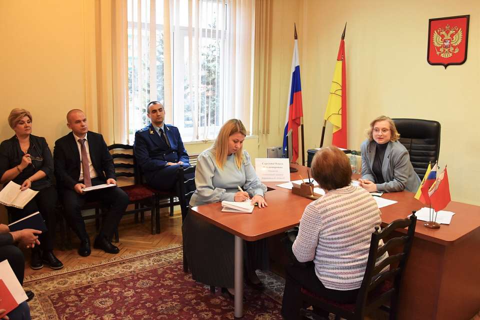 С жителями города встретилась министр социальной защиты Воронежской области Ольга Сергеева