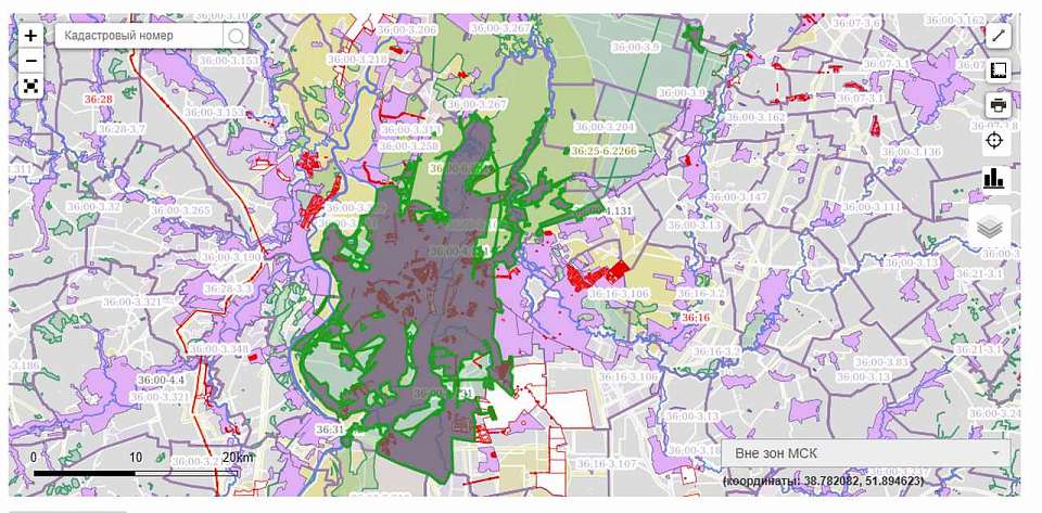 Воронеж обрёл официальные границы с площадью 38 006 га