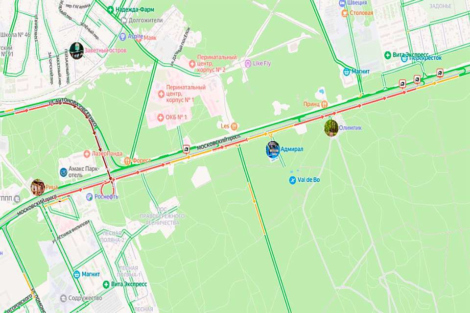 Почти 5-километровая пробка парализовала выезд из Воронежа