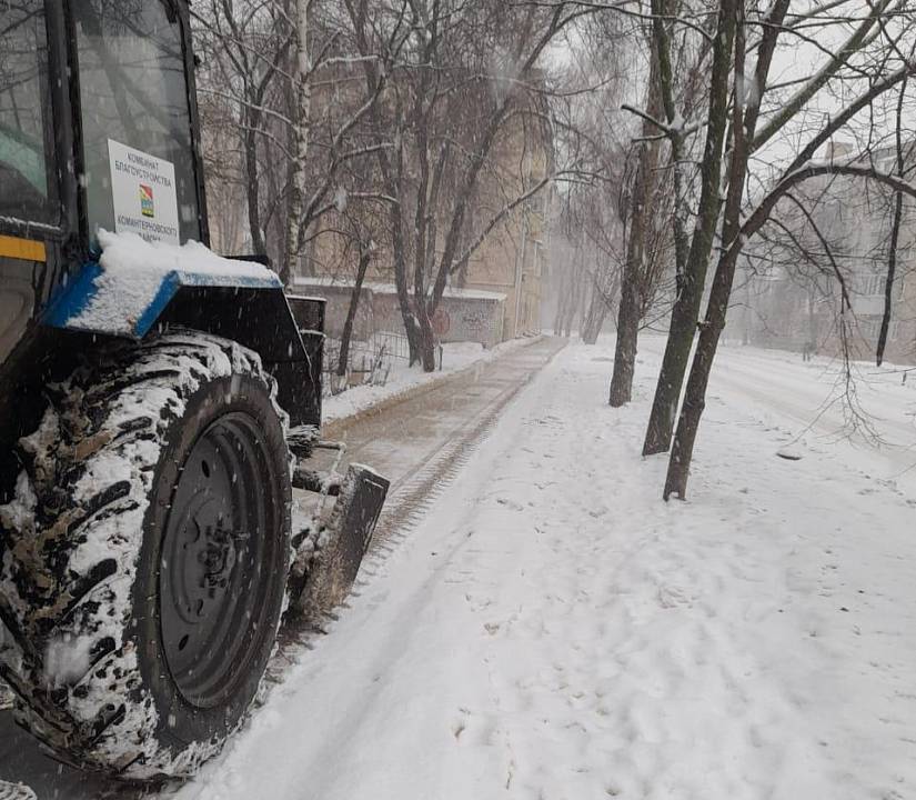 На Воронеж 1 января обрушился внезапный снегопад
