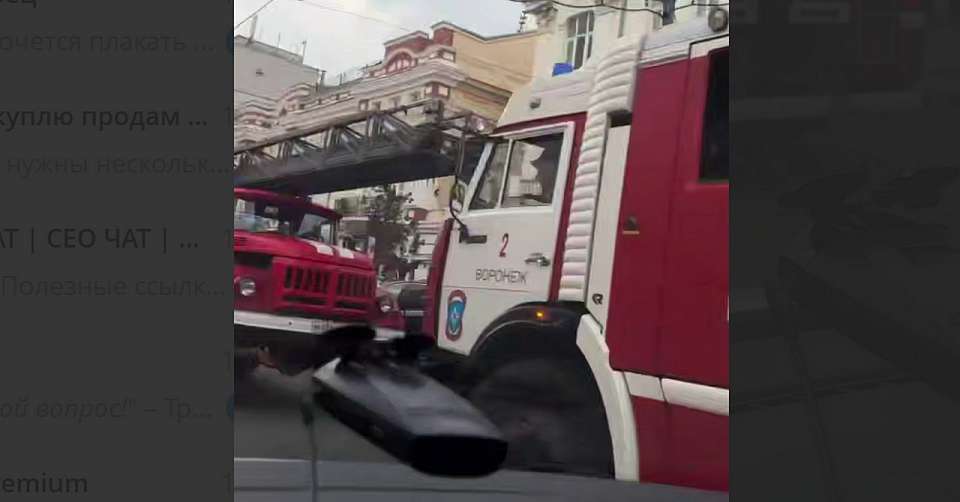 С пожара в кафе в центре Воронежа эвакуировали 3 человек